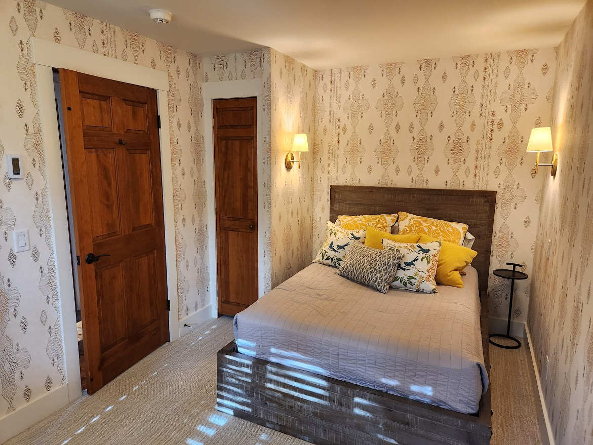 Wallpaper installation — bedroom, Jackson WY